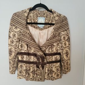 Tracy Reece tan and brown Jacket